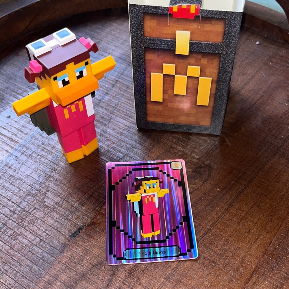 Birdie Wings Minecraft McDonald’s toy. I don’t play Minecraft.